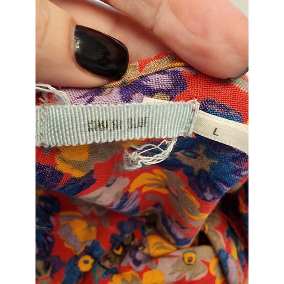 Kimchi Blue Women's Spaghetti Strap Slip Dress SZ Large Floral Boho - Picture 5 of 8